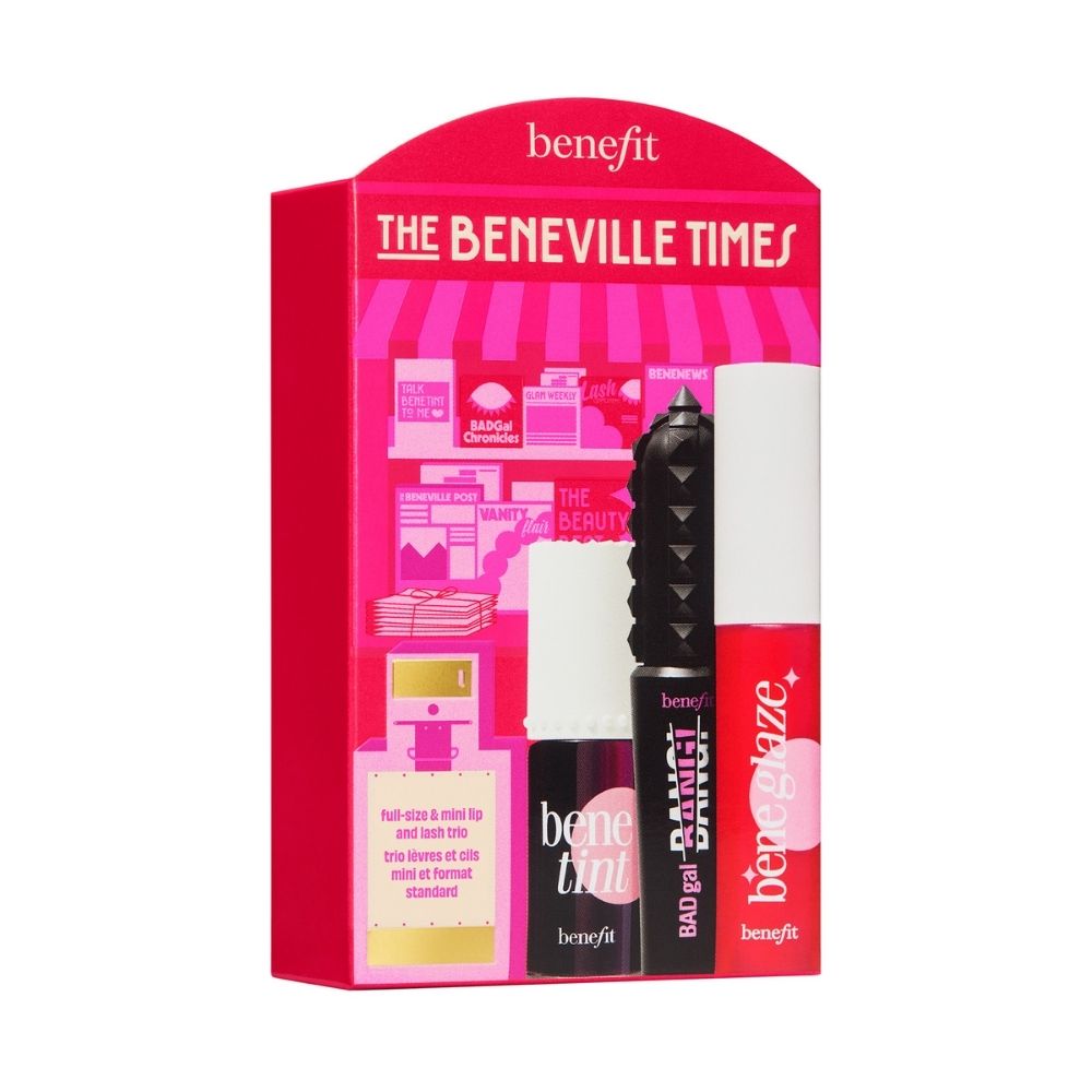 THE BENEVILLE TIMES (SET TR&Iacute;O DE LABIOS Y M&Aacute;SCARA)